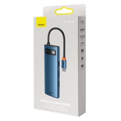 Baseus 4 Port 8 in 1 USB-C Hub Blue