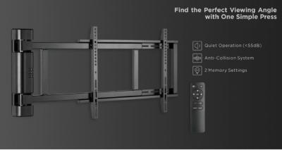 EQuip 32"-75" Motorized TV Swing Mount Bracket Black