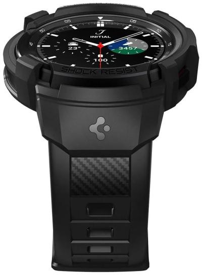 Spigen Rugged Armor Pro Samsung Galaxy Watch 4 Classic Black