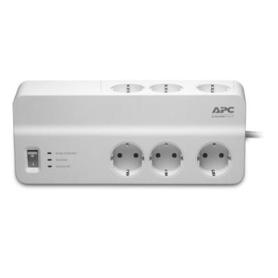 APC PM6U-GR Túlfeszültségvédő Kapcsolóval 6DIN 2m White