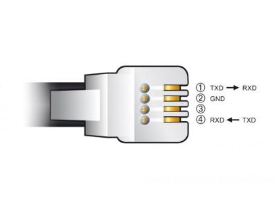 DeLock Adapter cable USB Type-A to Serial RS-232 RJ9/RJ10 with ESD protection Celestron NexStar 2m Black