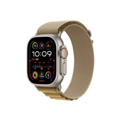 Apple Watch Ultra 2 v2 Cellular 49mm Natural Titanium Case with Tan Alpine Loop M