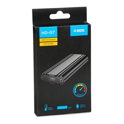 iBox HD-07 M.2 NVMe  SSD Enclosure Black