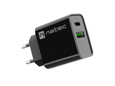 natec Ribera Wall Charger Black