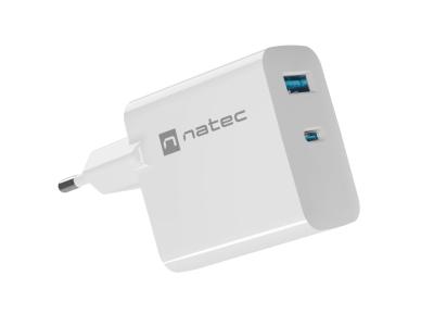 natec Ribera Gan Wall Charger White