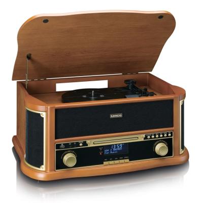 Lenco TCD-2571 Retro Turntable with Bluetooth Wood