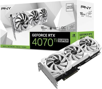 PNY GeForce RTX4070 Ti Super 16GB DDR6X VERTO Triple Fan OC White