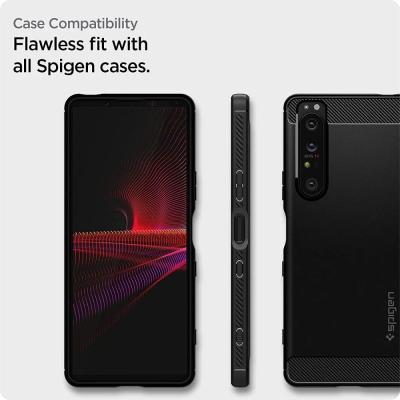 Spigen Glass tR AlignMaster FC for Sony Xperia 1 III Black